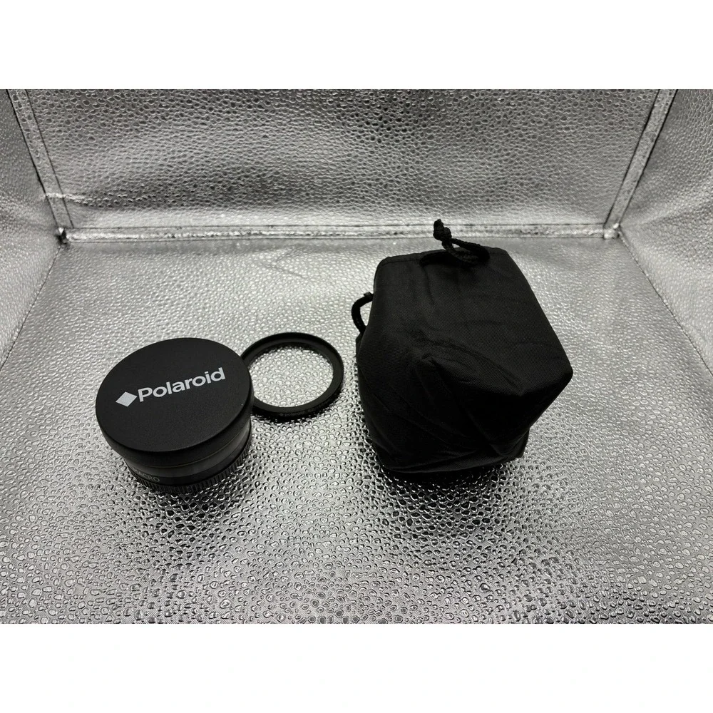 Polaroid Studio Series .43x Wide Angle Macro Lens 52mm with 58mm Adapter Black